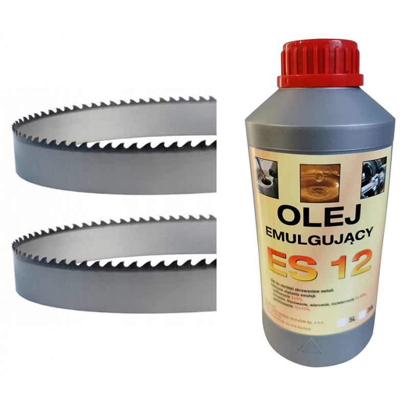 Kit inicial: 2 serras de fita bimetálicas 27x0,9x2455 + óleo emulsionante ES-12 1 L