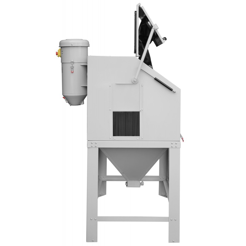 Jateadora com cabine de 350 L – abertura superior, para perfis KDP350TOPPLUS + sistema de exaustão DC15
