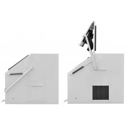 Jateadora com cabine de 350 L – abertura superior, para perfis KDP350TOPPLUS + sistema de exaustão DC15