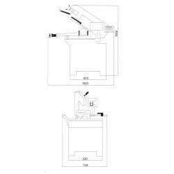 Serra de fita para metal CORMAK BS260G