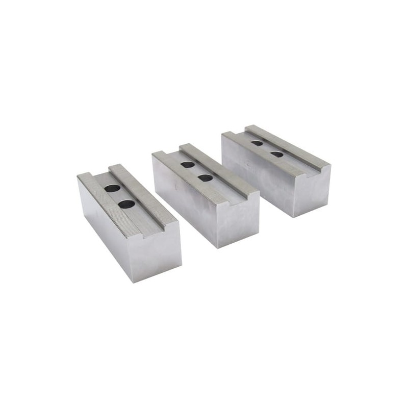 Mordentes macios dentados para mandris de torno