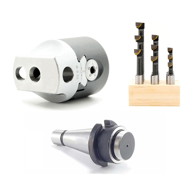 Conjunto ISO40 para mandrilagem de orifícios de 10 a 125 mm