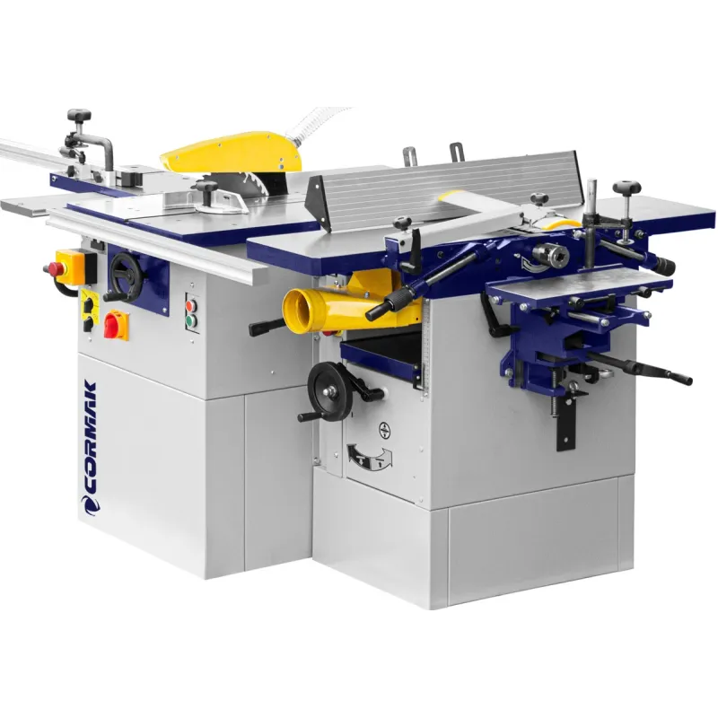 Máquina multifuncional CORMAK CM250 4 em 1: serra, plaina, espessadora e fresadora, 400 V