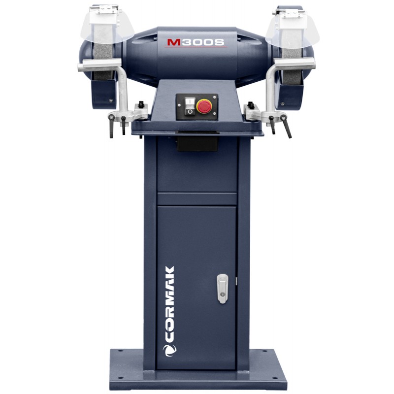 Lixadeira industrial de dois discos CORMAK M300S com base
