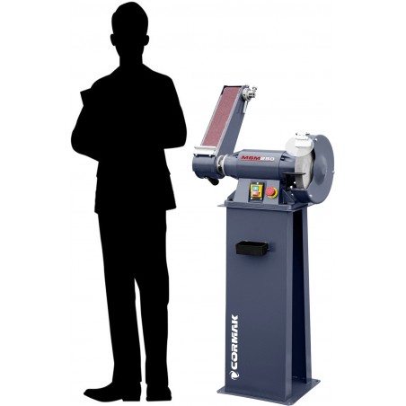 Lixadeira industrial multifuncional de cinta e disco CORMAK MSM250 com base