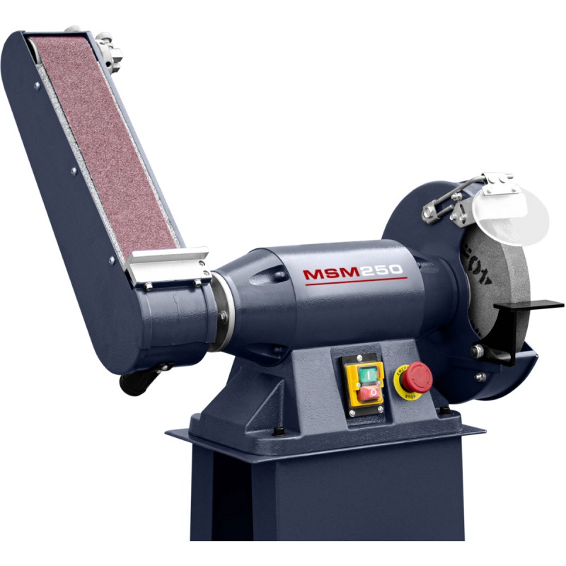 Lixadeira industrial multifuncional de cinta e disco CORMAK MSM250 com base