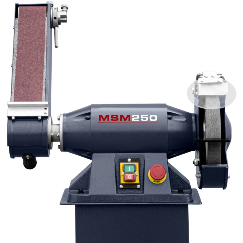 Lixadeira industrial multifuncional de cinta e disco CORMAK MSM250 com base