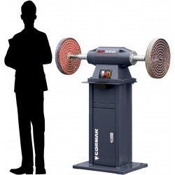 Máquina industrial de lixagem e polimento para remoção de rebarbas e polimento CORMAK SP350 com base