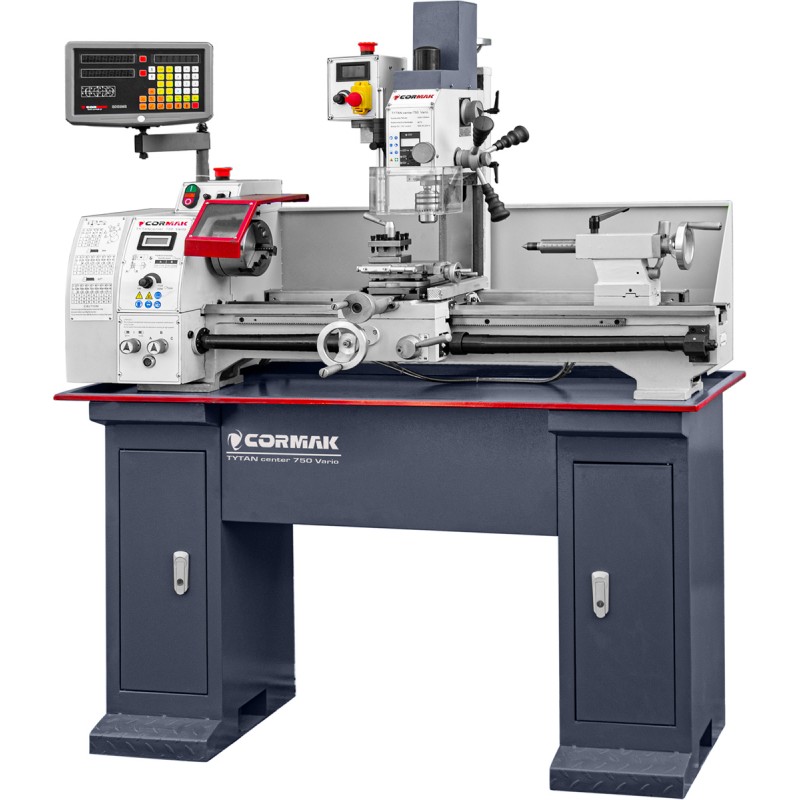 Torno-fresadora CORMAK TYTAN Center 750 Vario DRO