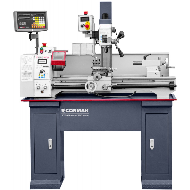 Torno-fresadora CORMAK TYTAN Center 750 Vario DRO