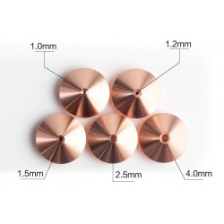 Bocal simples D2,5 M11 H15 para a cabeça Raytools para lasers de fibra ótica