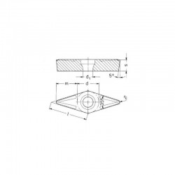 Płytka VBMT 11 stal złota