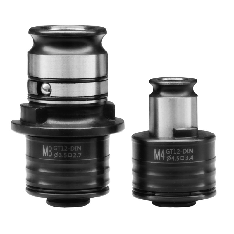 Oprawki do gwintowania M3, M4 + redukcja GT24 - GT12