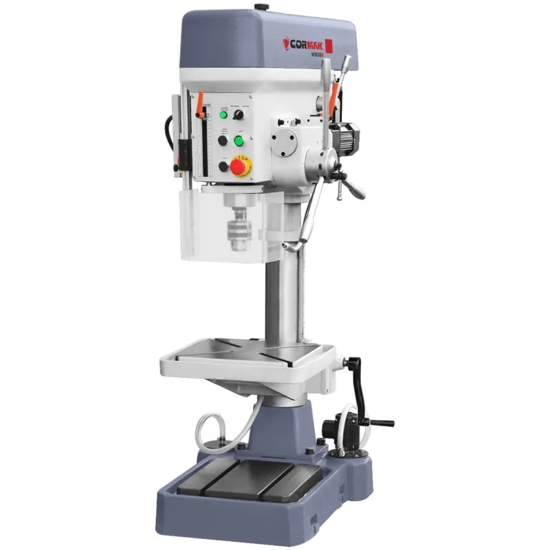 Brocadeira de mesa CORMAK WS32BC com avanço automático e refrigeração