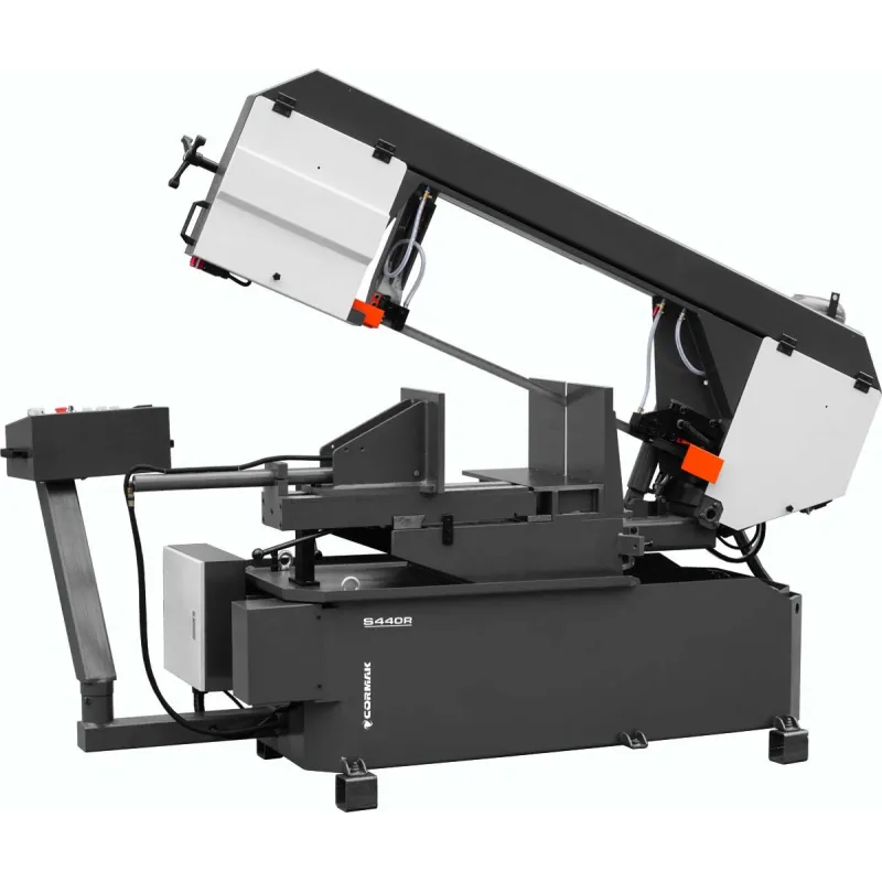 Cortadora de fita semiautomática, serra de fita para metal CORMAK S440R