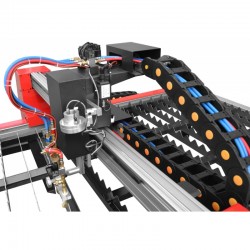 Máquina de corte a plasma e gás PW-1530 AST 1500x3000 + compressor Luft 1000 + fonte SPARTUS ProCUT 125CNC