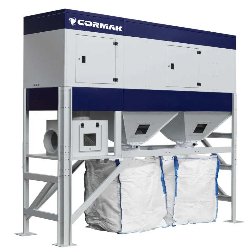 Aspirador industrial para poeiras e aparas de madeira CORMAK SCV11300TC VIBER BIG-BAG