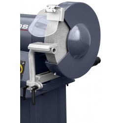 Lixadeira industrial de dois discos CORMAK M300S com base e sistema de aspiração de aparas e limalhas de metal MDC750 400 V