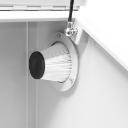 Máquina de jato de areia com cabina de 190 L – abertura superior KDP190