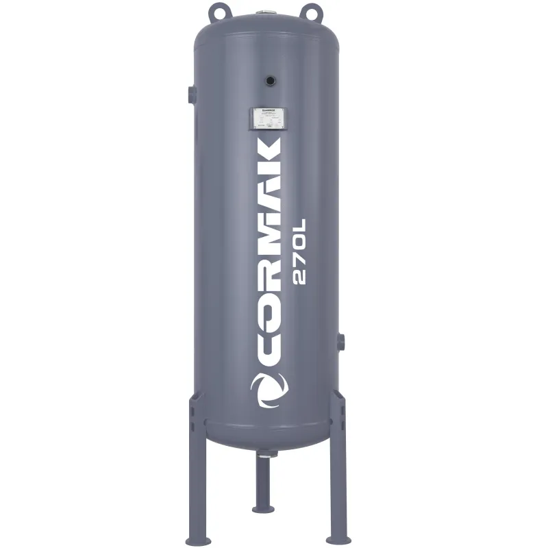 Reservatório vertical de ar comprimido para compressor, 11 bar, 270 L