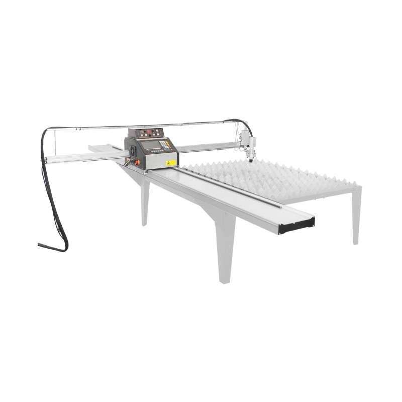 Máquina de corte a plasma e gás ZZ 1500x3000 + compressor Luft 1000 + fonte SPARTUS ProCUT 125CNC