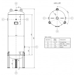Compressor de parafuso com inversor LUFT 400 - 3,0 kW - 380 l/min. 230 V + Reservatório de pressão vertical de 270 l