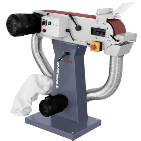 Lixadeira de fita para metal CORMAK BS150-200 com exaustor
