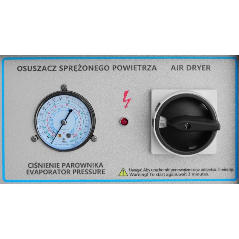 Sprężarka śrubowa z falownikiem LUFT 400 - 3,0kW - 380L/min. 230V + Osuszacz ziębniczy N10S + Zbiornik ciśnieniowy pionowy 200 L