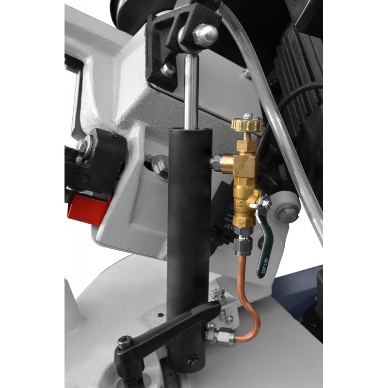 Serra de fita para metal CORMAK BS128 HDRC 230 V + 2 lâminas M42 + 5 L de Emulgol + ZW580