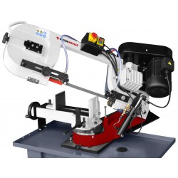 Serra de fita para metal CORMAK BS 712 SW 230 V + 2 lâminas M42 + 5 L de Emulgol + ZW580