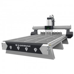 Fresadora CNC C2030 ATC de 4 eixos PREMIUM (2100x3300) + mesa híbrida