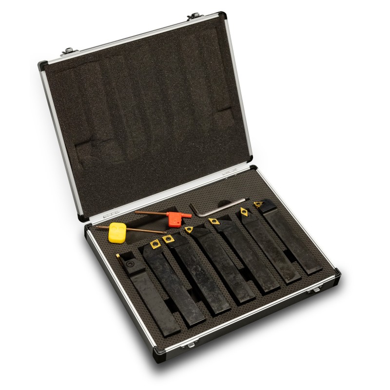 Conjunto de facas de torneamento 25x25, 7 peças