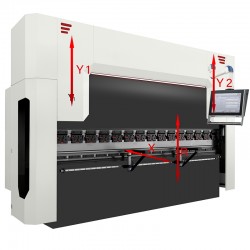 Prancha de dobra hidráulica CORMAK CNC ULTIMATE 4+1 125×2500 DA-53TX