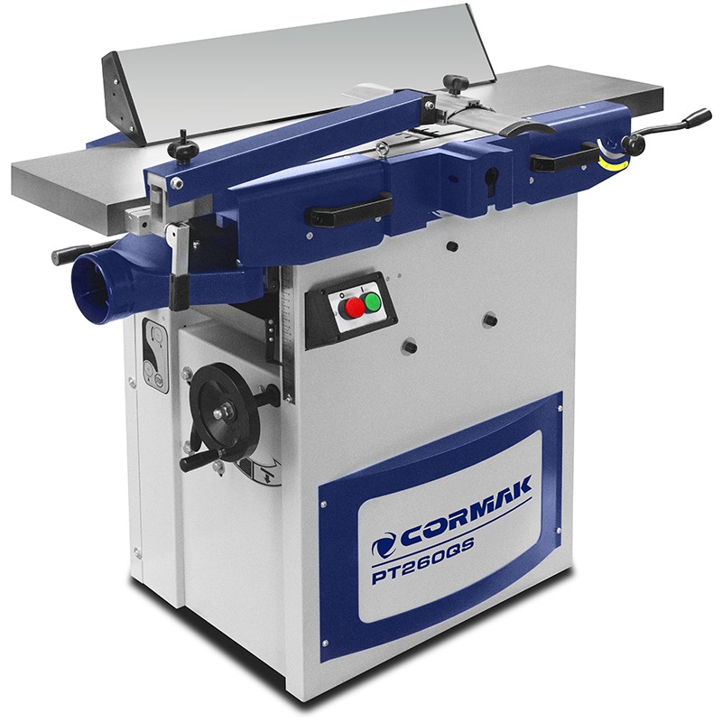 Plaina-calibradora CORMAK PT260QS com eixo espiral