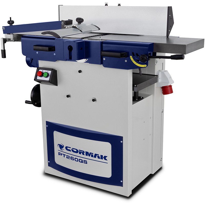 Plaina-calibradora CORMAK PT260QS com eixo espiral