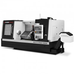 Torno CNC CK7170X1500 com mandril hidráulico para 12 ferramentas, SIEMENS SINUMERIK 808D