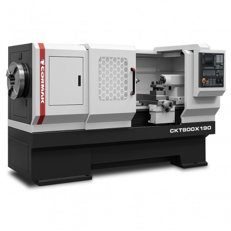 TORNO CNC PARA TUBOS CORMAK CKT800x2000, passagem do fuso de 130 mm, SIEMENS SINUMERIK