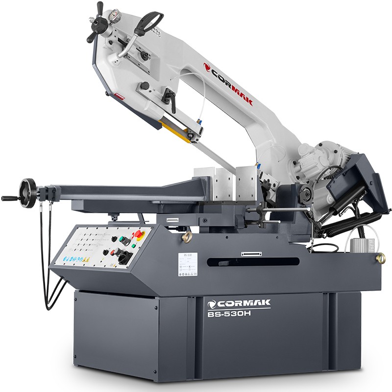 Serra de fita semiautomática, serra de fita para metal CORMAK BS530H