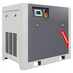 Sprężarka śrubowa z falownikiem LUFT 1500 - 11kW - 1580 L/min. + Osuszacz ziębniczy N20S + Zbiornik ciśnieniowy pionowy 1000 L