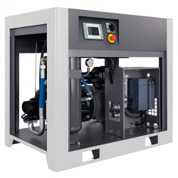 Sprężarka śrubowa z falownikiem LUFT 1500 - 11kW - 1580 L/min. + Osuszacz ziębniczy N20S + Zbiornik ciśnieniowy pionowy 1000 L