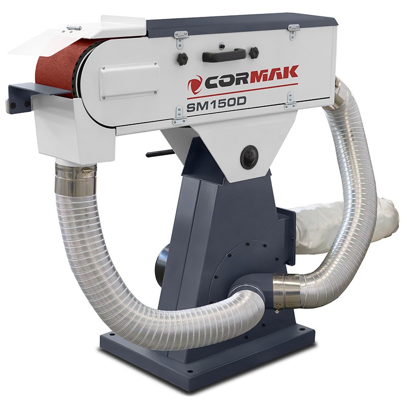 Lixadeira de fita para metal CORMAK SM150D com exaustor