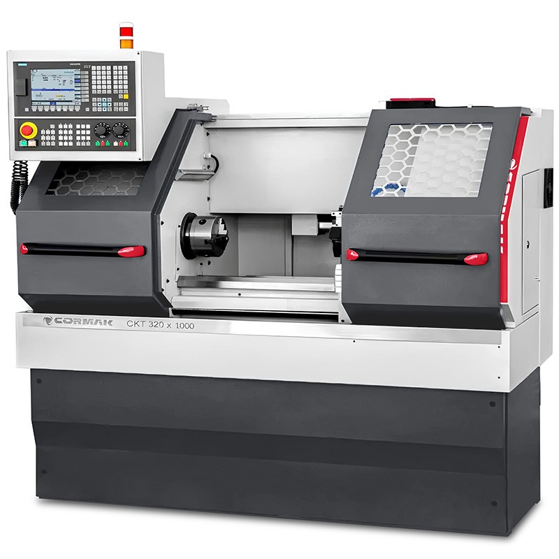 TORNO CNC CORMAK 320x1000 COM MANDRIL MANUAL SIEMENS SINUMERIK