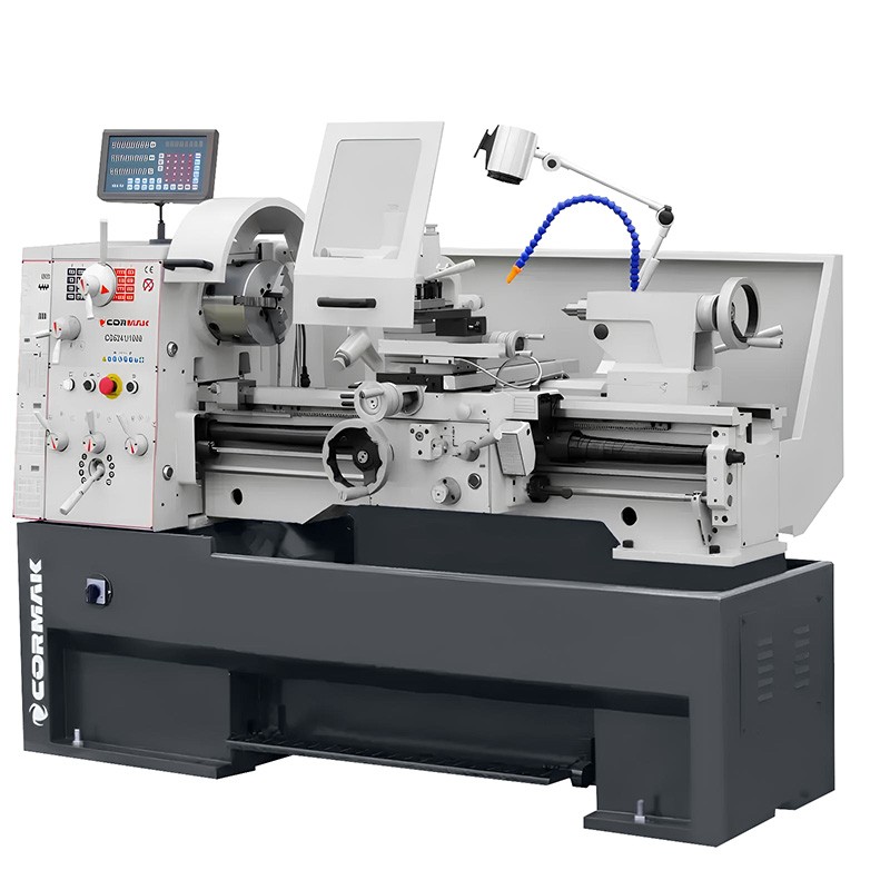 Torno universal convencional CORMAK 410 x 1000 + lâminas + espiga rotativa