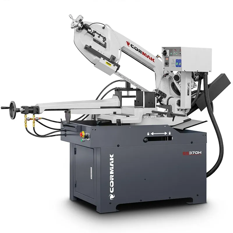 Serra de fita semiautomática para metal CORMAK BS370H