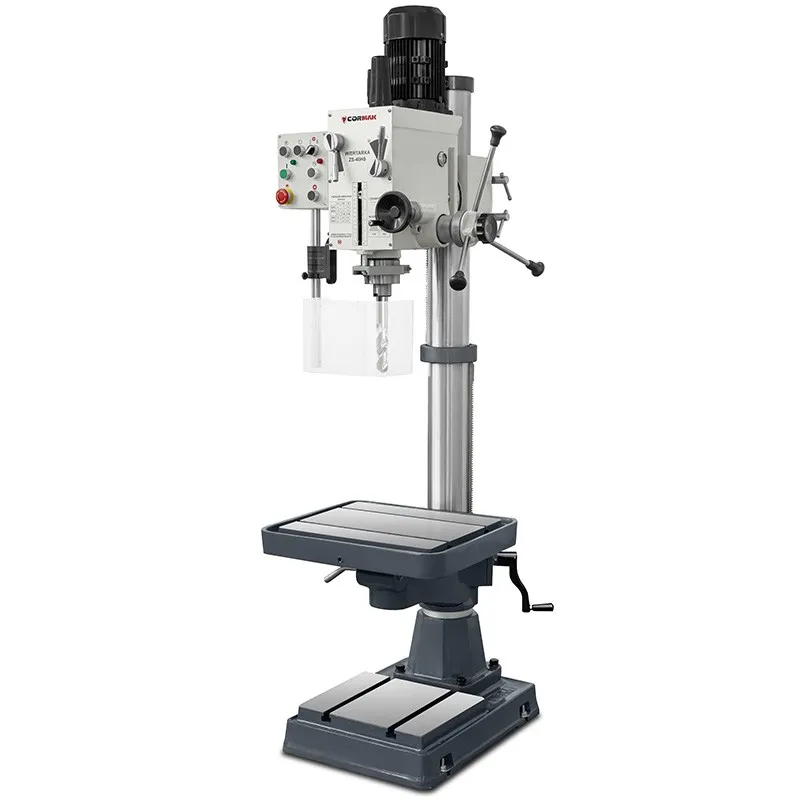 Perfuradora industrial com engrenagem CORMAK ZS-40HS + conjunto de mandris para rosqueamento