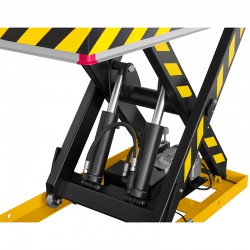 Mesa elevatória elétrica tipo tesoura TA2000 (capacidade de carga de 2000 kg, altura de elevação de 1000 mm)