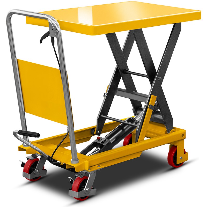 Carro elevador de plataforma tipo tesoura TA50 (capacidade de carga de 500 kg, altura de elevação de 900 mm)