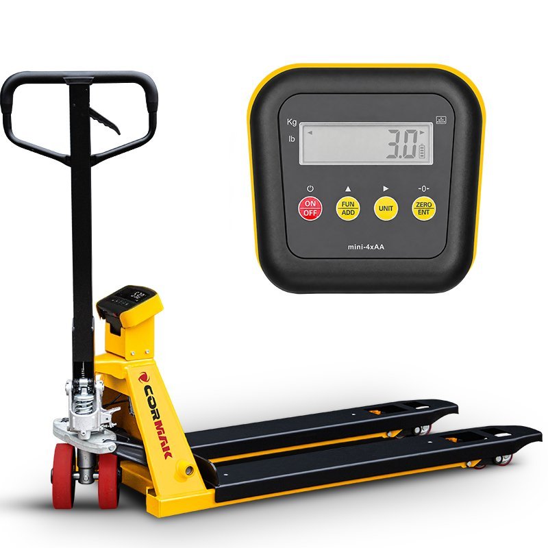 Wózek paletowy z wagą elektroniczną CORMAK SP2500E2 (udźwig 2500kg)
