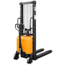 Empilhador de paletes semi-elétrico com mastro B1516 (capacidade de carga de 1500 kg, altura de elevação de 1600 mm)