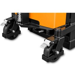 Empilhador de paletes semi-elétrico com mastro B1516 (capacidade de carga de 1500 kg, altura de elevação de 1600 mm)